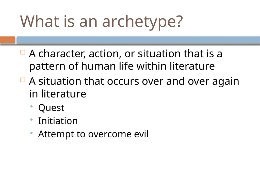 Archetypes Introduction Researchers have been able - slide 3 of 9