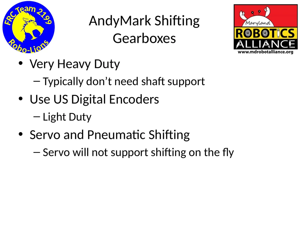 Chassis / Drive Train 101 Tom Milnes Team 2199 - slide 45 of 87
