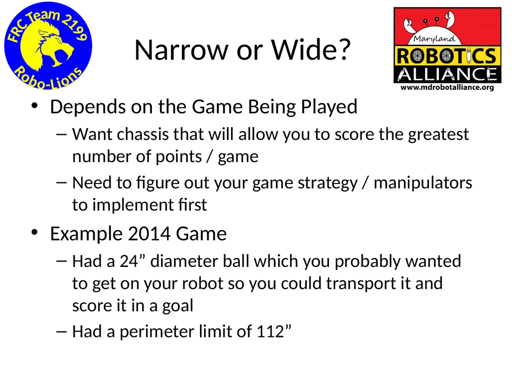Chassis / Drive Train 101 Tom Milnes Team 2199 - slide 6 of 87