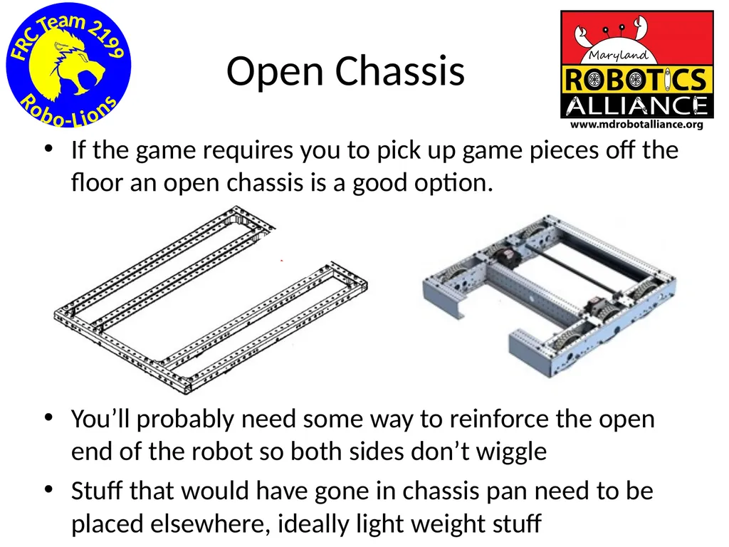 Chassis / Drive Train 101 Tom Milnes Team 2199 - slide 27 of 87