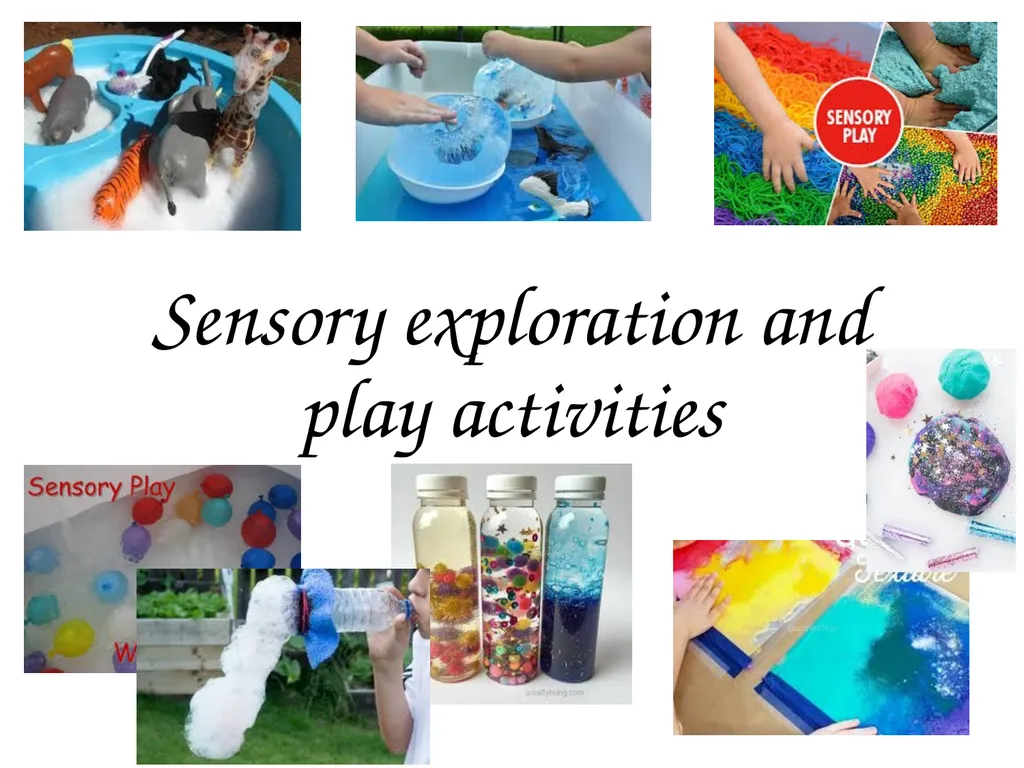 Sensory exploration and play activities Messy play - slide 1 of 16