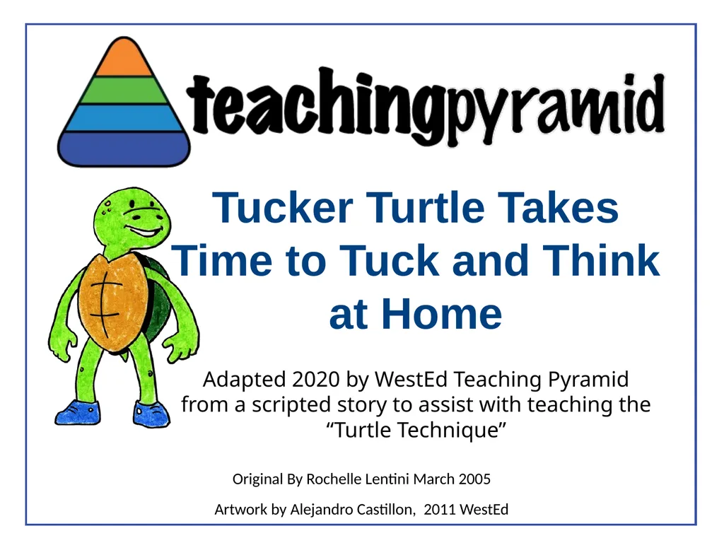 Tucker Turtle Takes Time to Tuck and Think at Home - slide 1 of 14