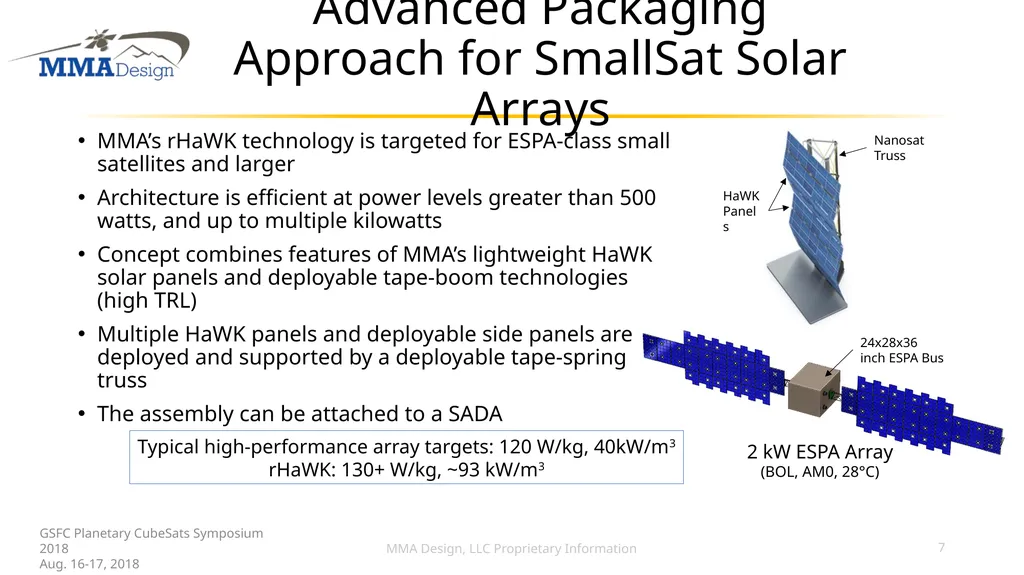 BIG Power BIG Aperture small satellite Mark Bailey - slide 7 of 19