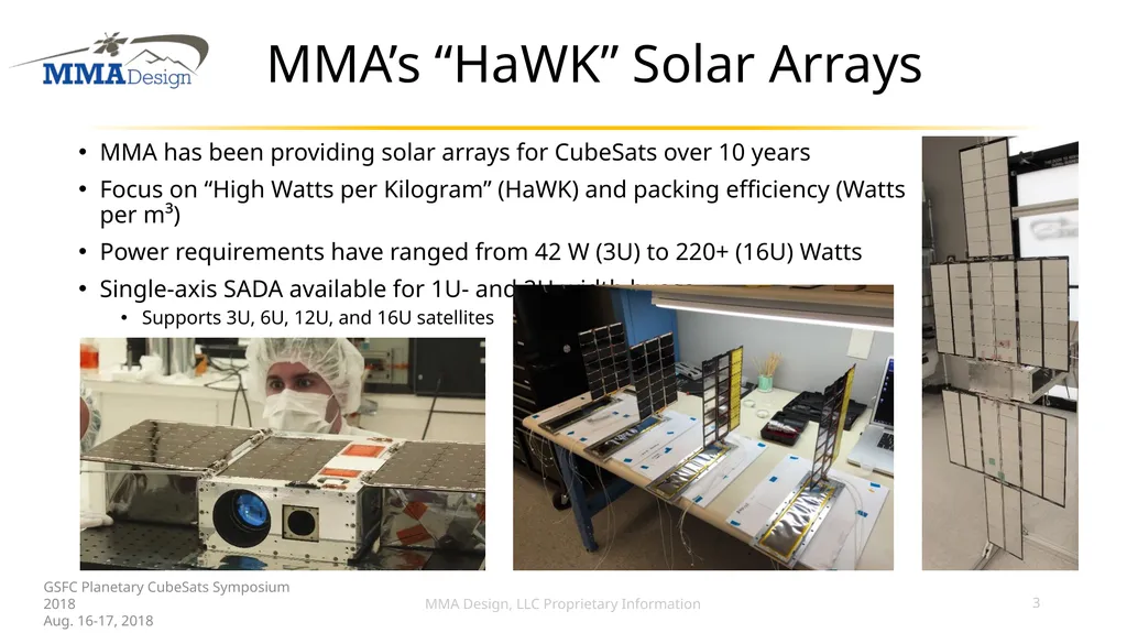 BIG Power BIG Aperture small satellite Mark Bailey - slide 3 of 19