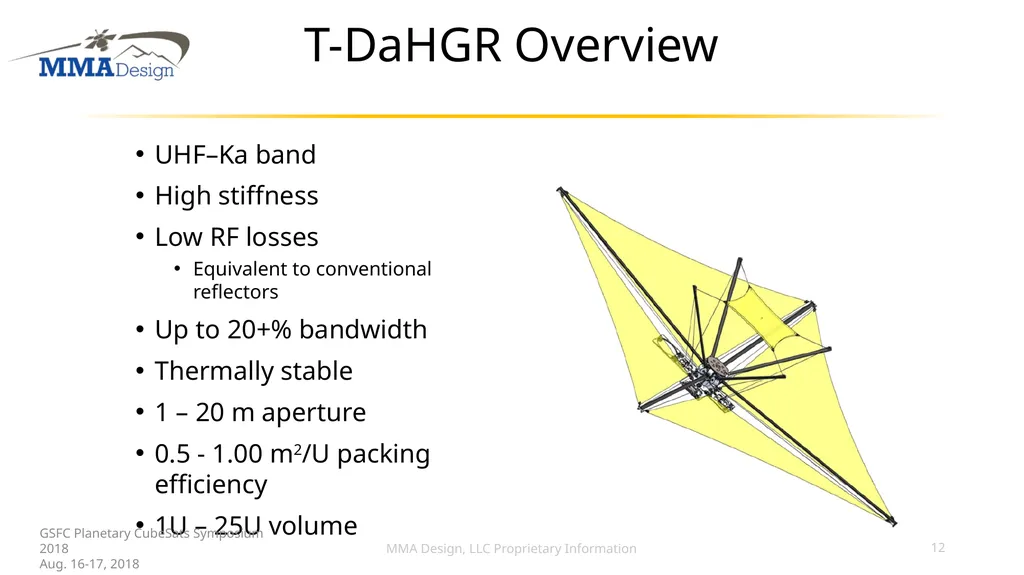 BIG Power BIG Aperture small satellite Mark Bailey - slide 12 of 19