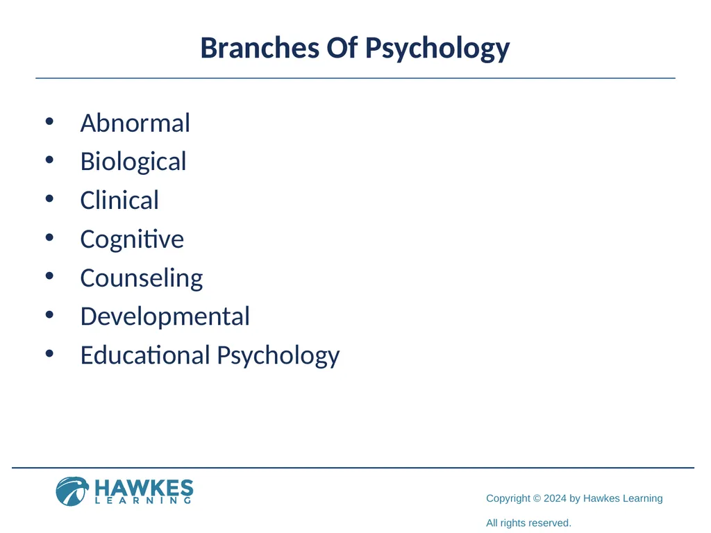 Lesson 1.1 What is Psychology? What Is Psychology? - slide 4 of 25