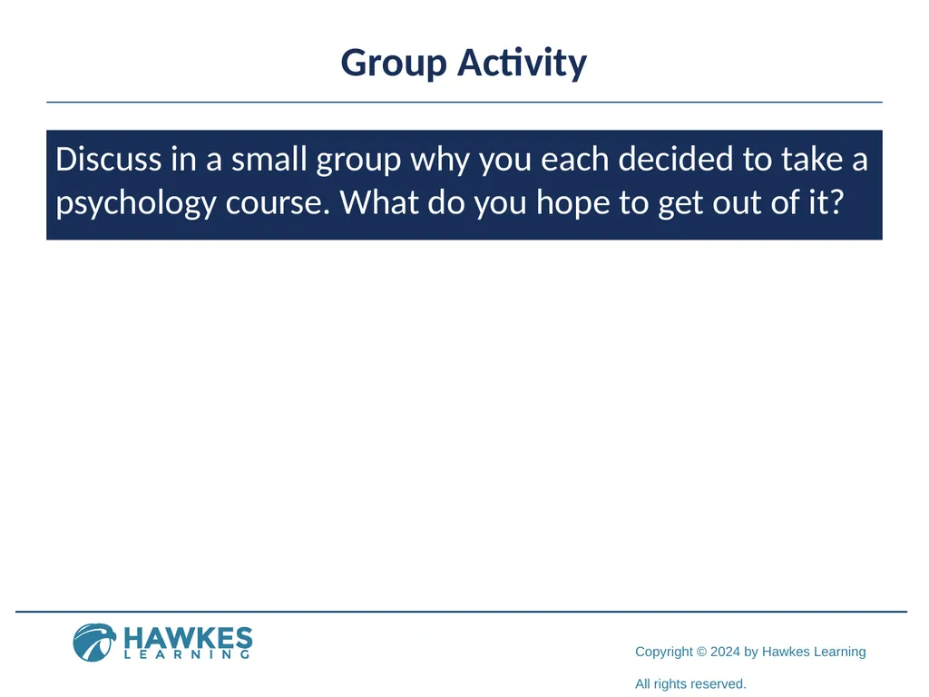Lesson 1.1 What is Psychology? What Is Psychology? - slide 7 of 25
