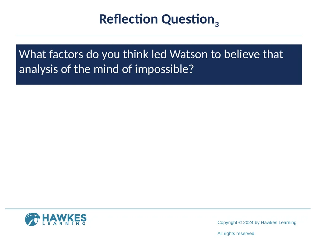 Lesson 1.1 What is Psychology? What Is Psychology? - slide 18 of 25