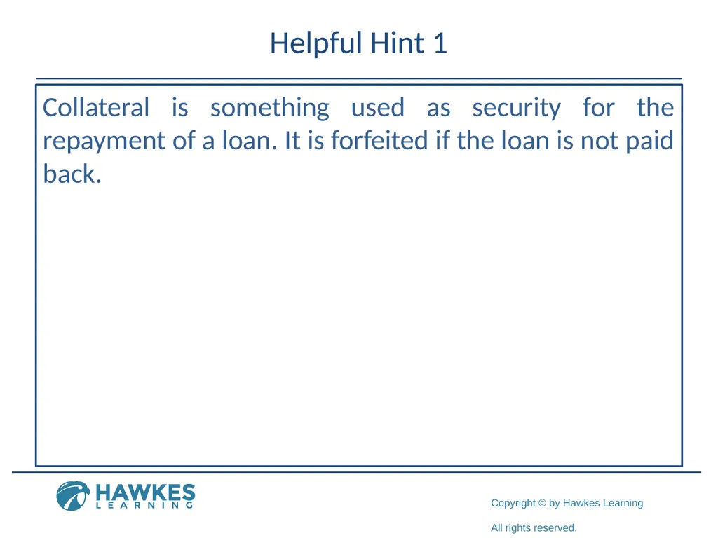 Borrowing Money Section 6.3 Fun Fact 1 Helpful - slide 3 of 97