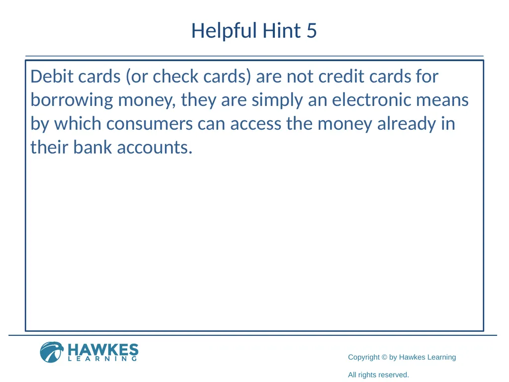 Borrowing Money Section 6.3 Fun Fact 1 Helpful - slide 67 of 97