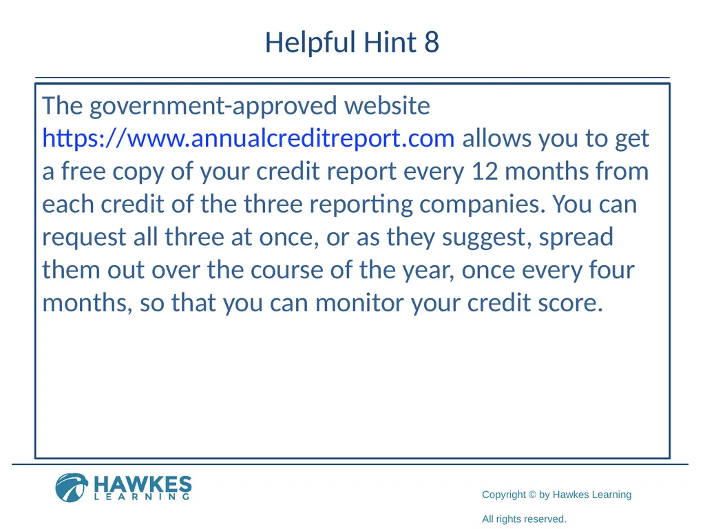 Borrowing Money Section 6.3 Fun Fact 1 Helpful - slide 86 of 97