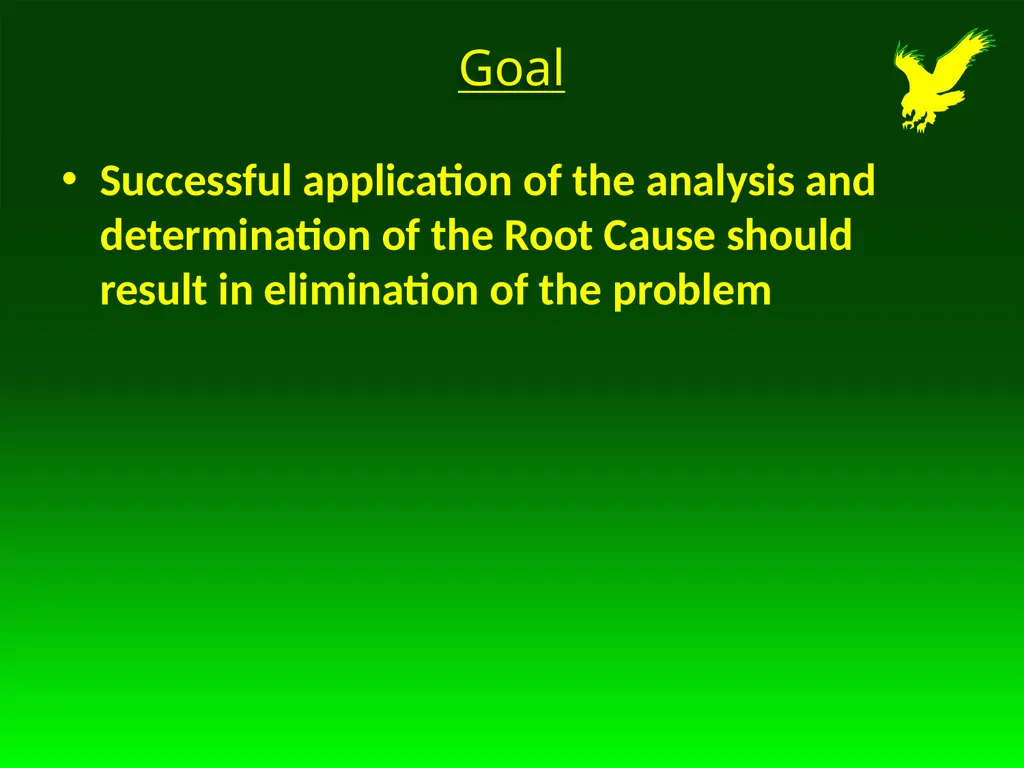 Determining the Root Cause and Corrective Action - slide 20 of 22