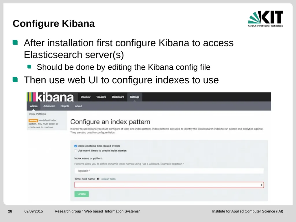 ElasticSearch and the ELK stack for monitoring and - slide 28 of 46