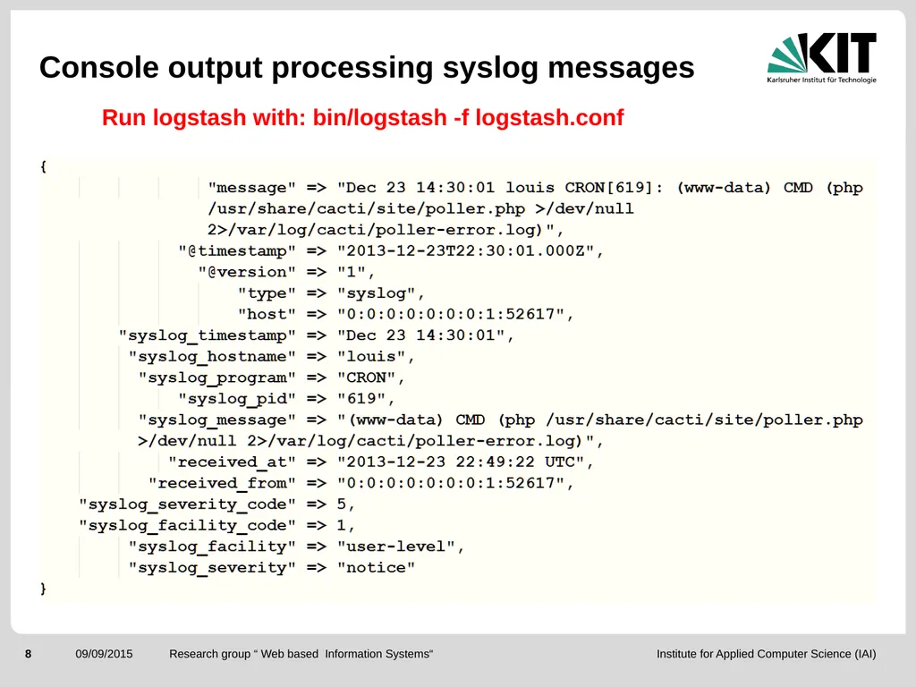 ElasticSearch and the ELK stack for monitoring and - slide 8 of 46