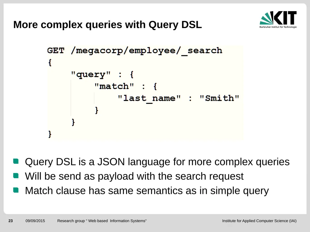 ElasticSearch and the ELK stack for monitoring and - slide 23 of 46