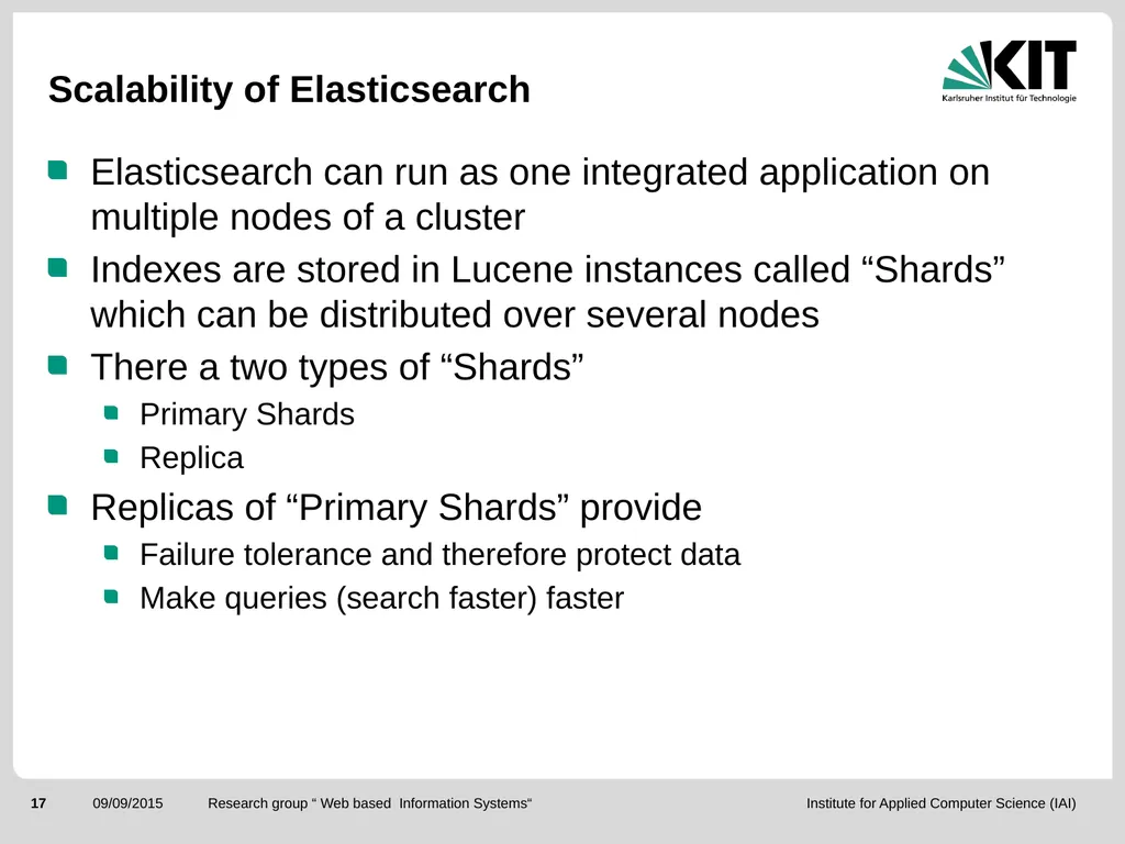 ElasticSearch and the ELK stack for monitoring and - slide 17 of 46