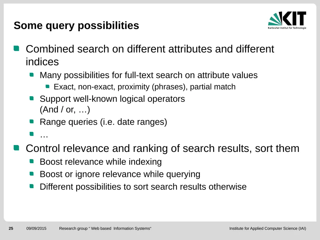 ElasticSearch and the ELK stack for monitoring and - slide 25 of 46