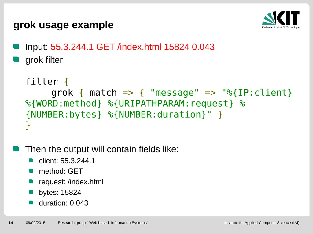 ElasticSearch and the ELK stack for monitoring and - slide 14 of 46