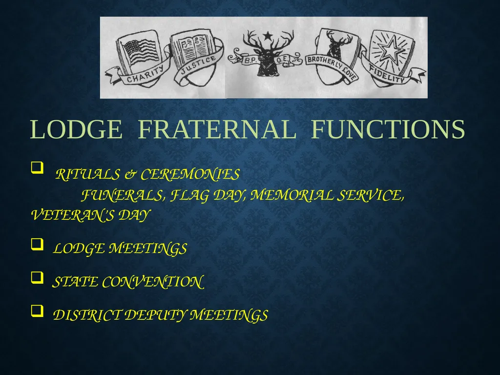 WELCOME ___ LODGE #____ TO THE BEGINNINGS Founded - slide 14 of 39