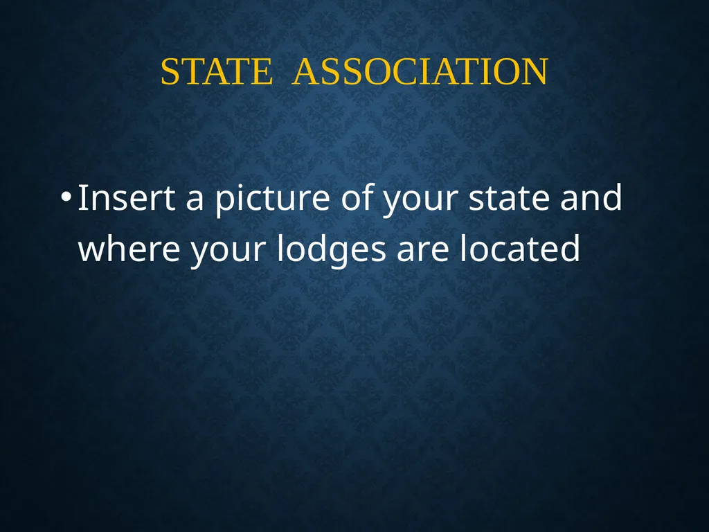 WELCOME ___ LODGE #____ TO THE BEGINNINGS Founded - slide 7 of 39