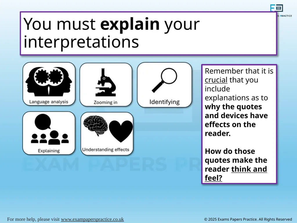 English Language Paper 1 – Q2: Improving Language - slide 10 of 17