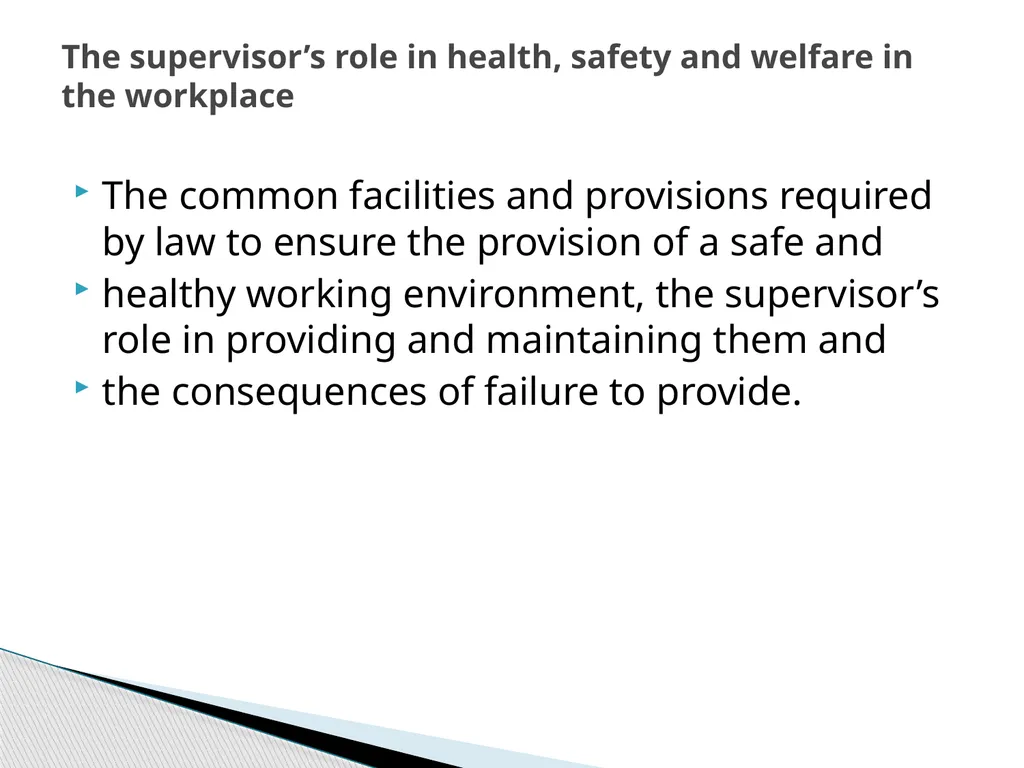 Unit 315 Unit 315 Supervisory skills for the - slide 43 of 51