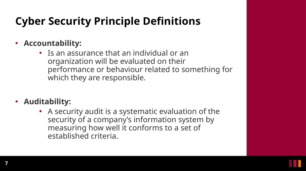 Cyber Security Introduction Definitions and - slide 7 of 31