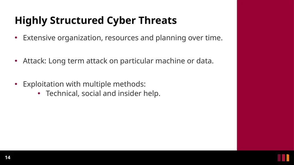 Cyber Security Introduction Definitions and - slide 14 of 31