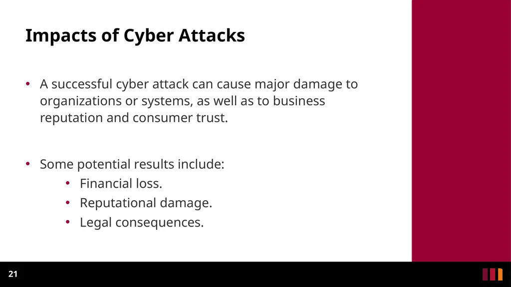Cyber Security Introduction Definitions and - slide 21 of 31
