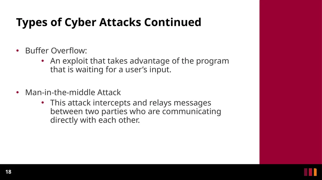Cyber Security Introduction Definitions and - slide 18 of 31