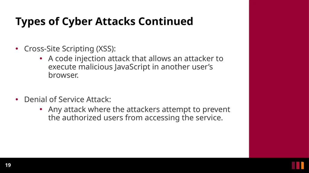 Cyber Security Introduction Definitions and - slide 19 of 31