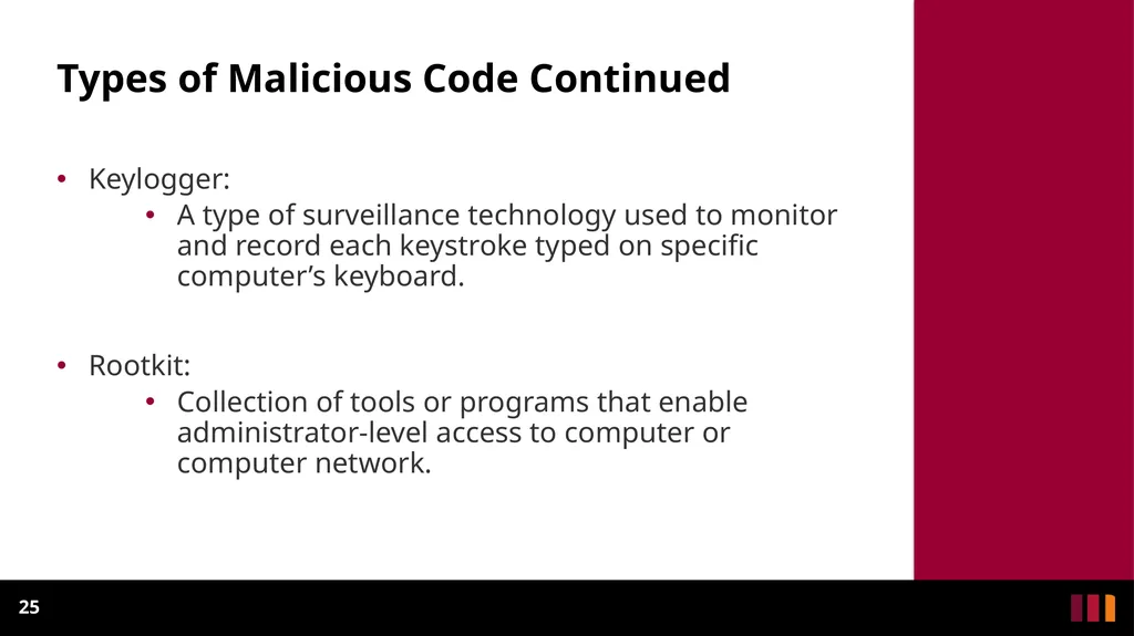 Cyber Security Introduction Definitions and - slide 25 of 31