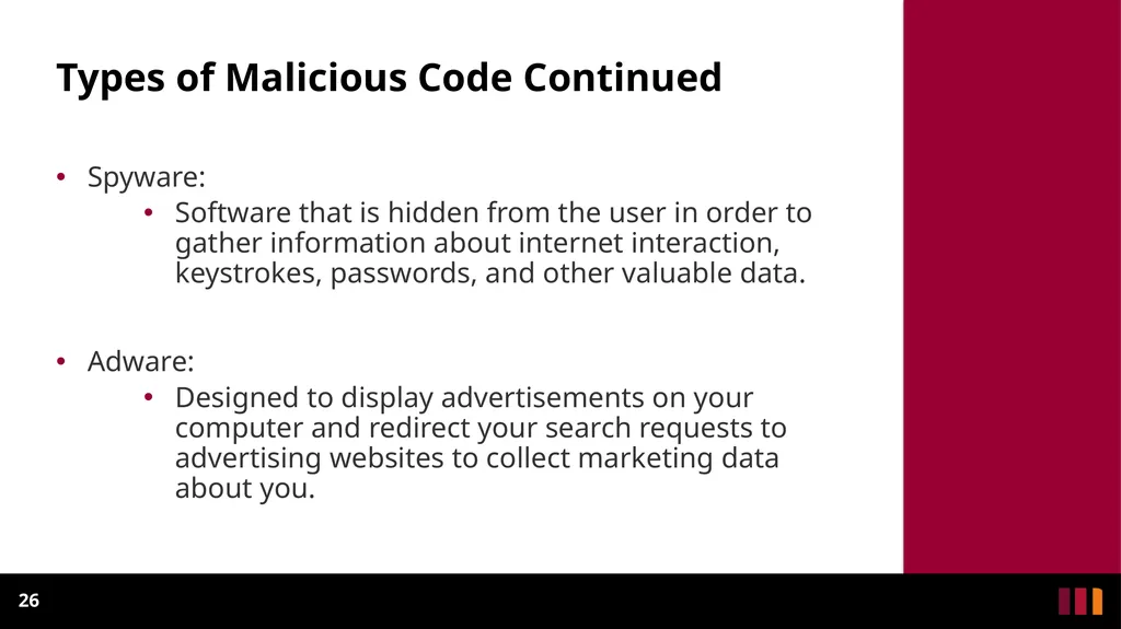 Cyber Security Introduction Definitions and - slide 26 of 31
