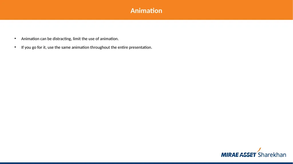 Mirae Asset Sharekhan rules for making PowerPoint - slide 25 of 38