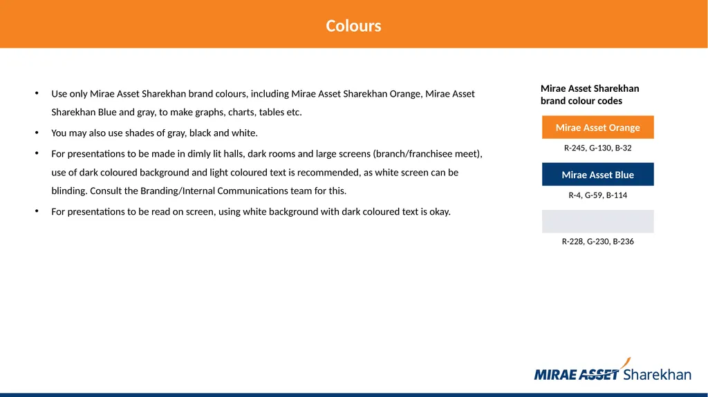 Mirae Asset Sharekhan rules for making PowerPoint - slide 10 of 38