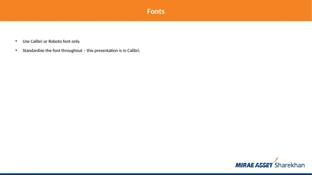 Mirae Asset Sharekhan rules for making PowerPoint - slide 11 of 38