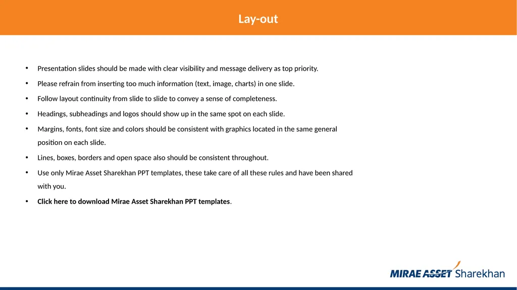 Mirae Asset Sharekhan rules for making PowerPoint - slide 9 of 38