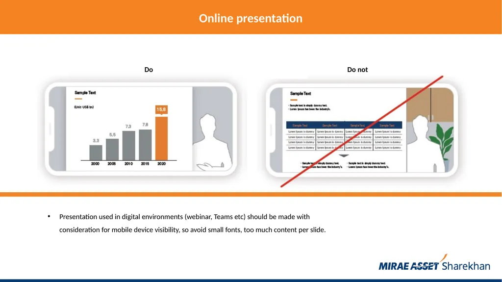 Mirae Asset Sharekhan rules for making PowerPoint - slide 23 of 38