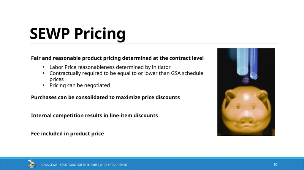 NASA SEWP Solutions for Enterprise-Wide - slide 10 of 18