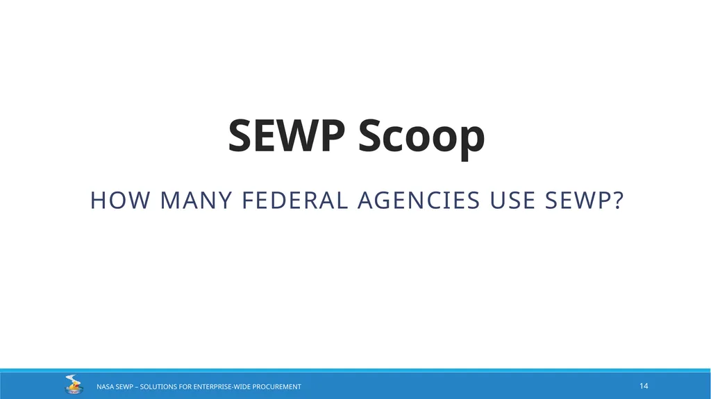 NASA SEWP Solutions for Enterprise-Wide - slide 14 of 18