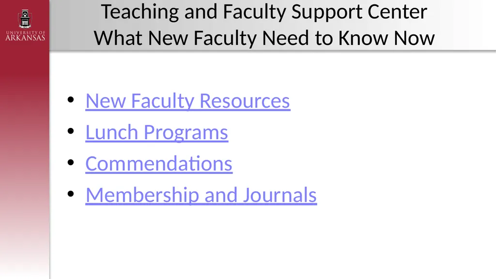 New Faculty Orientation Welcome You are Valuable! - slide 7 of 54