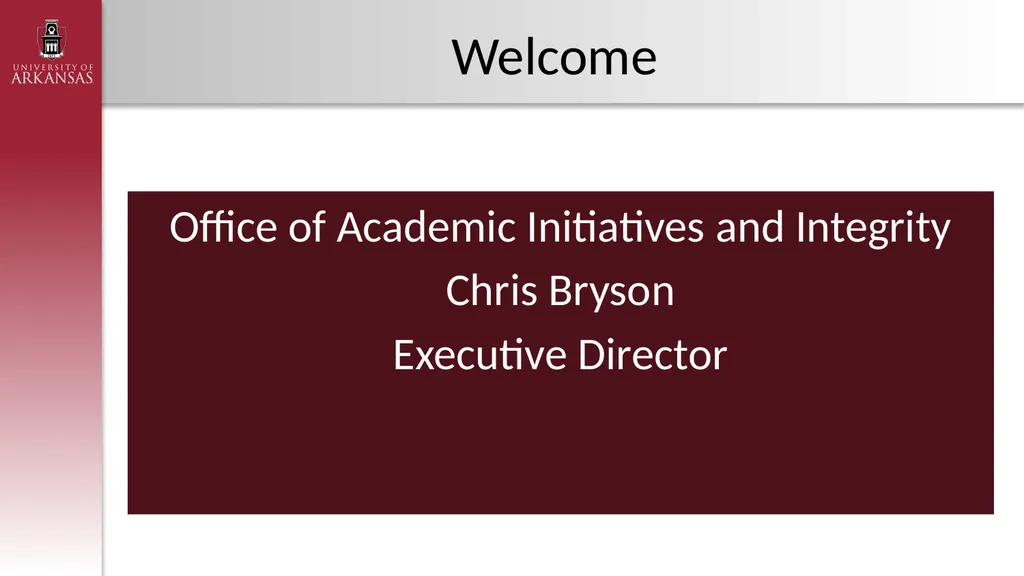 New Faculty Orientation Welcome You are Valuable! - slide 30 of 54