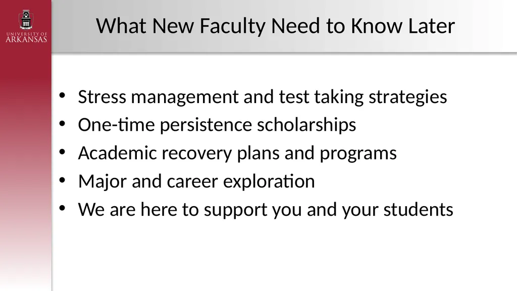 New Faculty Orientation Welcome You are Valuable! - slide 36 of 54