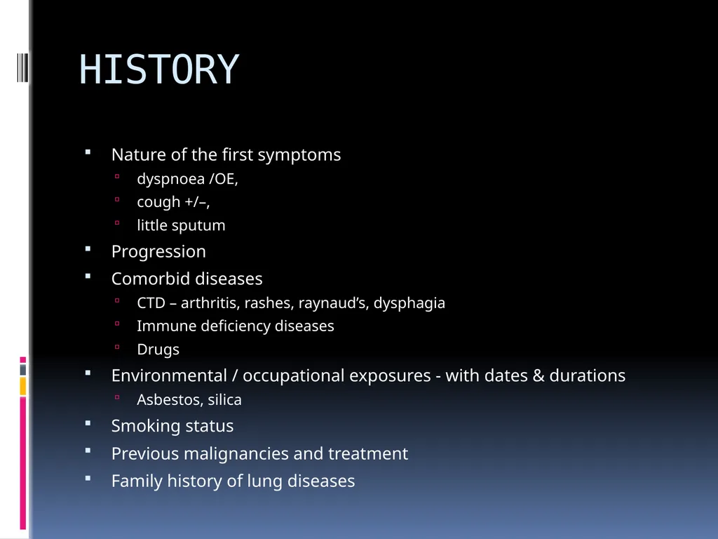 APPROCH TO THE PT WITH INTERSTITIAL LUNG DISEASE - slide 6 of 80