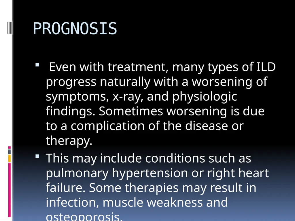 APPROCH TO THE PT WITH INTERSTITIAL LUNG DISEASE - slide 69 of 80