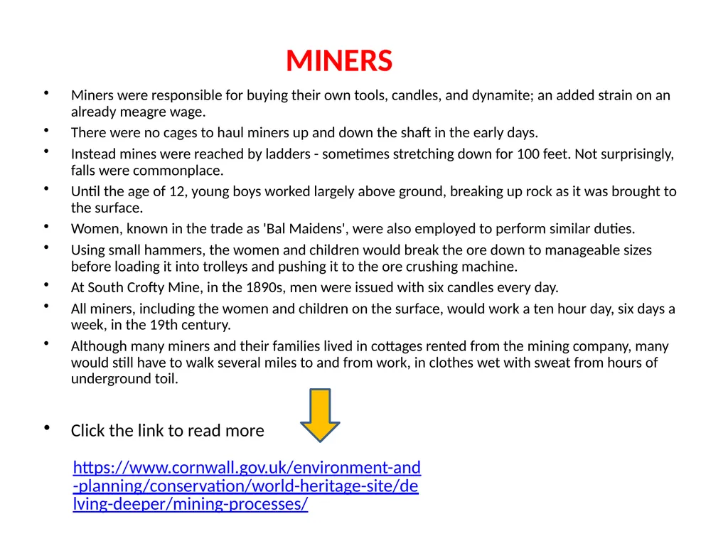 Cornish Tin Mining Tin mines were once the most - slide 6 of 12
