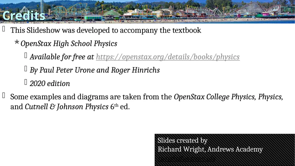 Energy Physics Unit 06 Credits Slides created by - slide 2 of 55