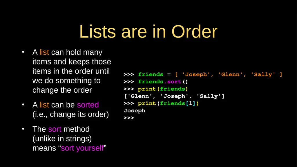 Python Lists Chapter 8 Python for Everybody - slide 18 of 29