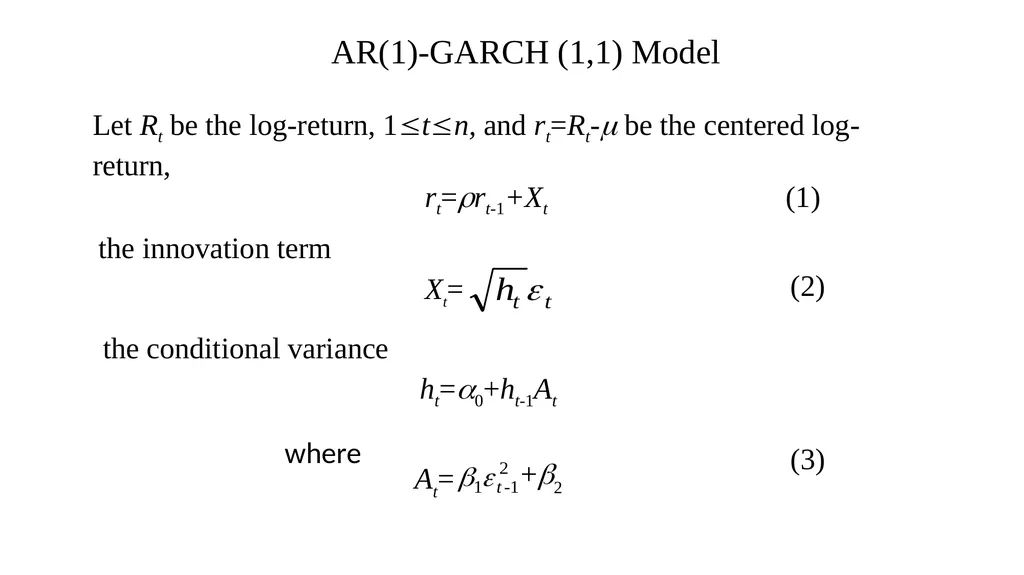 Sharpe Ratio under Long-Range Dependent and - slide 9 of 16