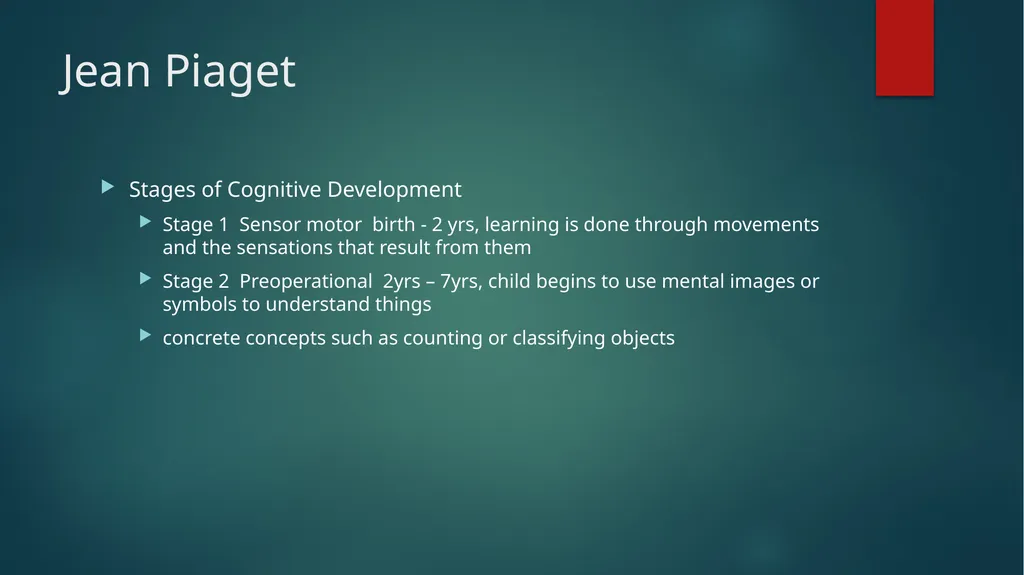 Psychology Chapter 3 Childhood Developmental - slide 9 of 20